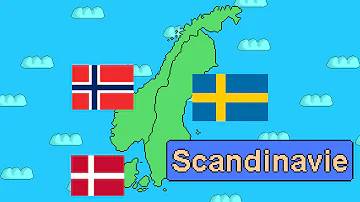 Quel pays scandinave à un drapeau rouge et bleu ?