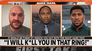 I’M Not Jake Paul! Tyson Fury GOES OFF on Anthony Joshua | Gets Heated in Live Interview!