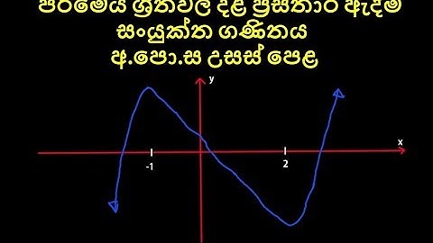 Draw Rough Graph of Function Using Derivatives(පරිමේය ශ්‍රිතවල දළ ප්‍රස්තාර ඇදීම) Calculus Part -25