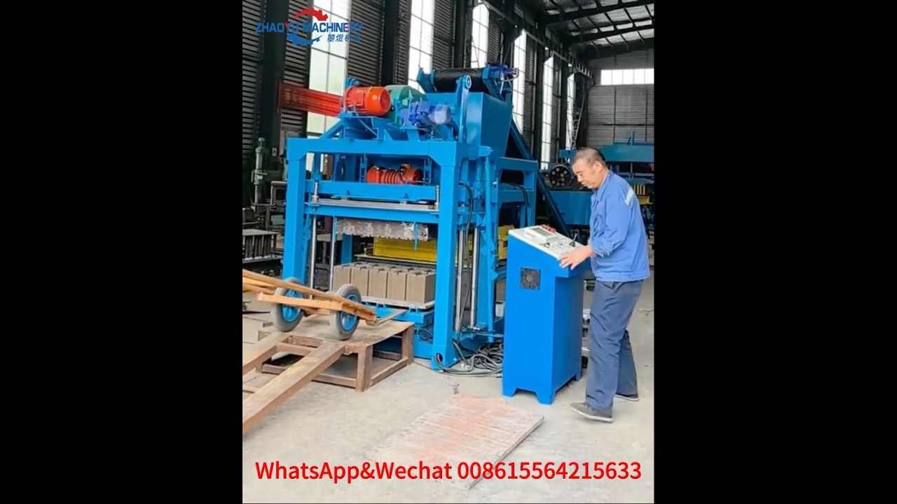 Semi Automatic 6inch Cement Hollow Solid Brick Block Machine