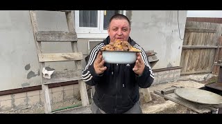 Камаз 4308. Мясное ассорти с картошкой в казане на костре отТоляныча #колянтолянычtv #мясовказане