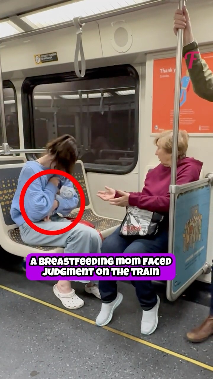 A Young Mom Was Judged for Feeding Her Baby on a Train #shorts