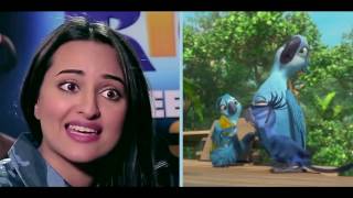Sonakshi Sinha Behind The Real Voice | Rio 2  | As Jewel | Imran Khan As Blue   In Hindi