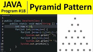 Java Program #18 - Print Pyramid Star Pattern in Java screenshot 5