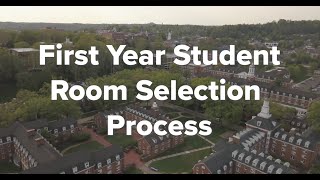 Housing and Residence Life First Year Student Room Selection 2026-2027