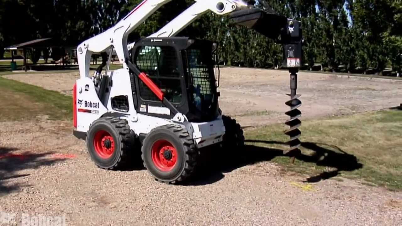 Auger - Earth Auger Video  | Bobcat Loader Attachments