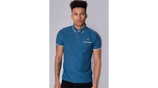 Kan Mens Orvil Polo Shirt Steel Blue