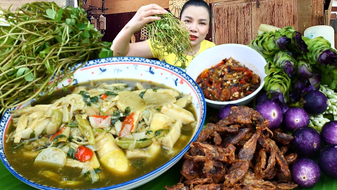 เเกงหน่อไม้สดซดฮ้อนๆกับปลาหมึกทอดจ้ำเเจ่วเเกล้มผักเเว่นเเซ่บถึง|ส้มซ่าพาเเซ่บ 19 สิงหาคม ค.ศ. 2025