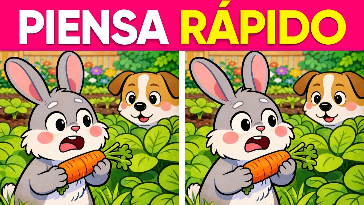 Reto de OBSERVACION  Que Solo el 5% Resuelve a TIEMPO 🐷🐔  MENTAL QUIZ