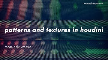 patterns and textures in Houdini - Patreon course - trailer 1