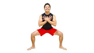 【1日1分】女子脚やせスクワット！太ももの内側と裏側を引き締める！