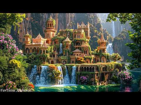 Celtic Medieval Music For Relaxation Enchanting Castle By The Waterfall In The Forest 