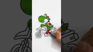 Coloring Yoshi From Super Mario