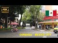Condesa Mexico City, CDMX | Walking Tour (4K)
