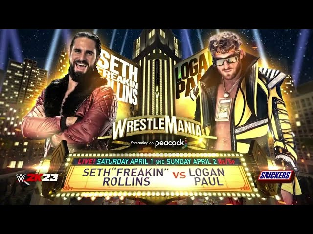 WWE WrestleMania 39 - Seth Rollins vs Logan Paul - YouTube