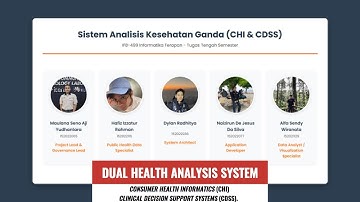 Implementasi Informatika Kesehatan: Demo Sistem Analisis Ganda (CHI Monitor & CDSS Predictor)