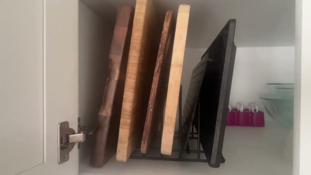 Declutter Your Kitchen with This 5-Slot Cutting Board & Bakeware Organizer