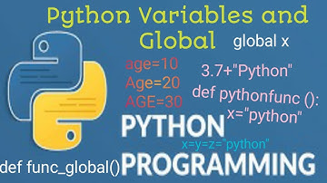 #7-Python Variable and Global for beginners |  Python Tutorial - Python for Beginners #python