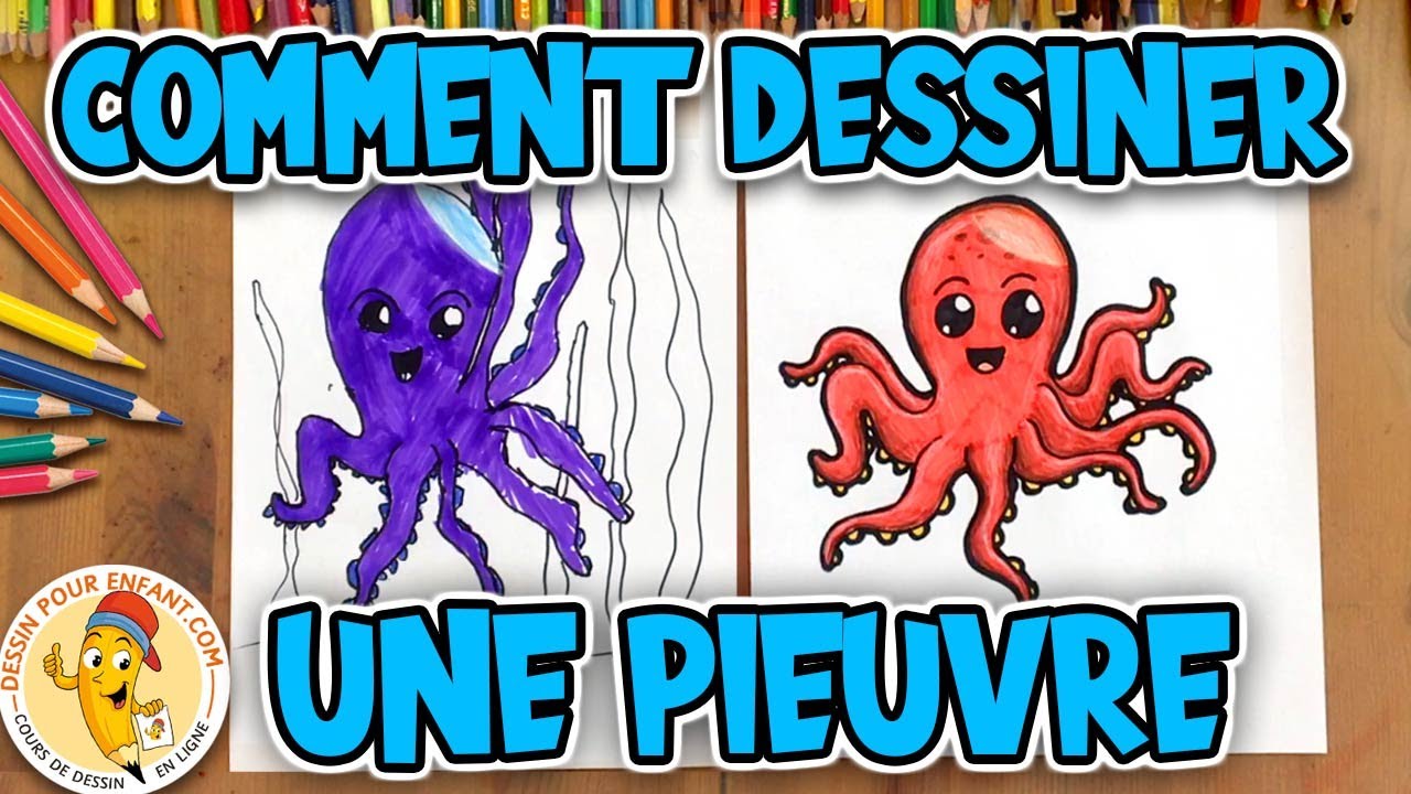 Comment Dessiner Une Pieuvre Dessin Pour Enfant Youtube