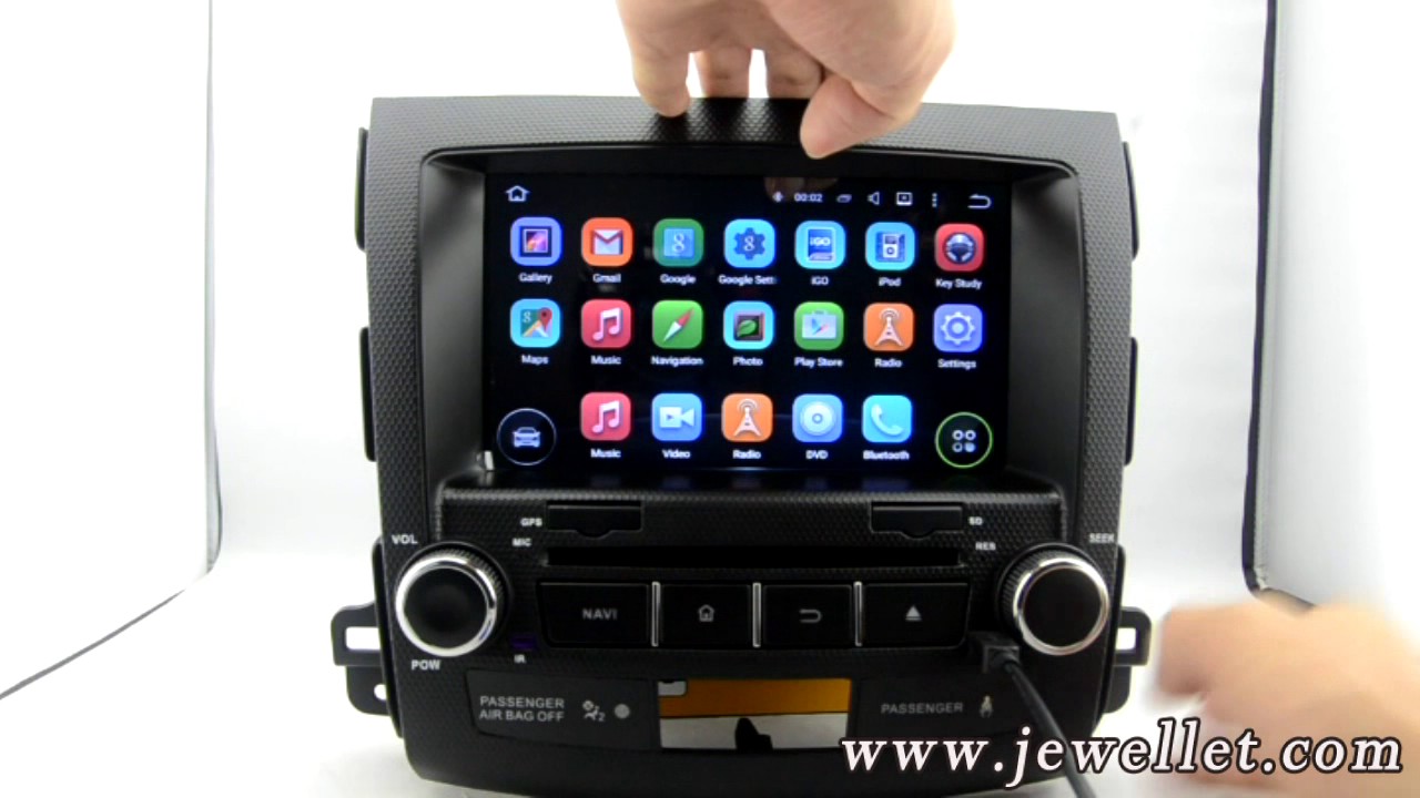 Android Mitsubishi Outlander Citroen C-Crosser Peugeot 4007 2007-2012 Dvd Gps Navigation - Youtube