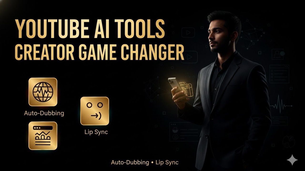 YouTube के नए AI Tools Explained | Auto-Dubbing, Lip Sync & Creator Features | हिंदी में पूरी गाइड