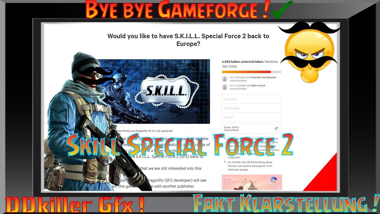 !NEWS! Skill Special Force 2 | Klarstellung | Bye bye Gameforge!