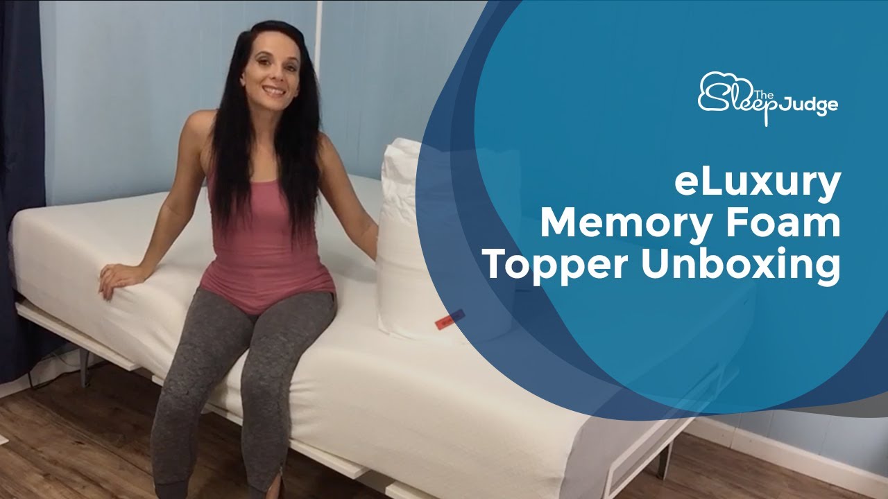 eLuxury Memory Foam Topper Unboxing