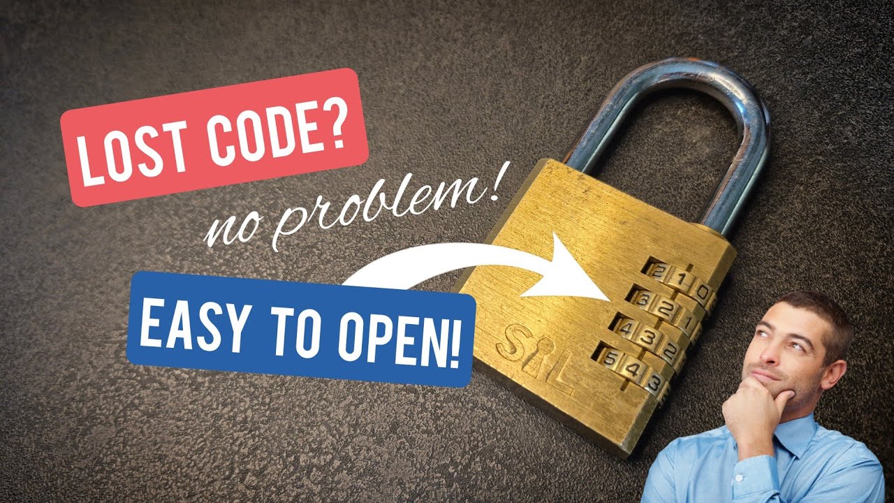 How to Open a Combination padlock  WITHOUT the Code – Quick and easy