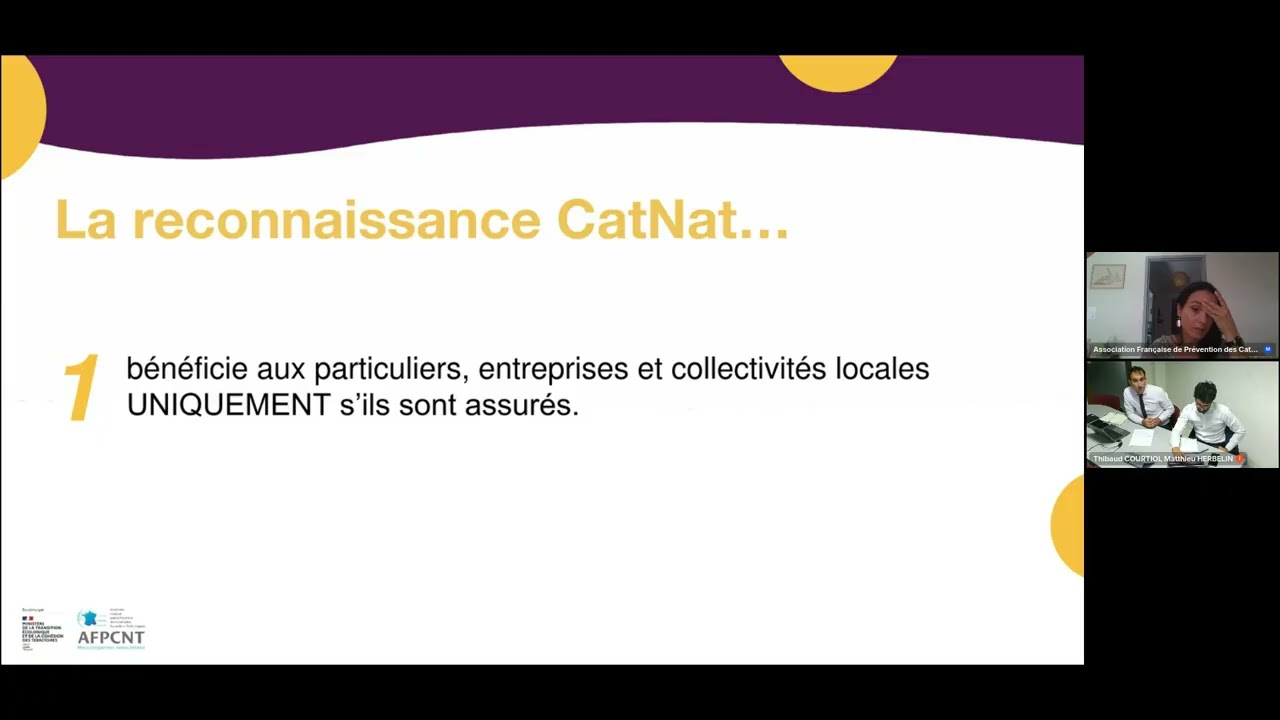 1h pour comprendre - La reconnaissance de l'état de catastrophe naturelle