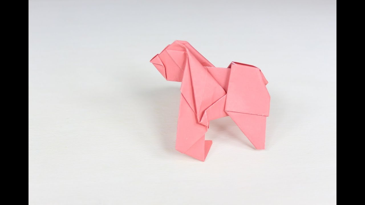 Origami Gorilla; How to Make An Origami Gorilla Easy & Step by Step