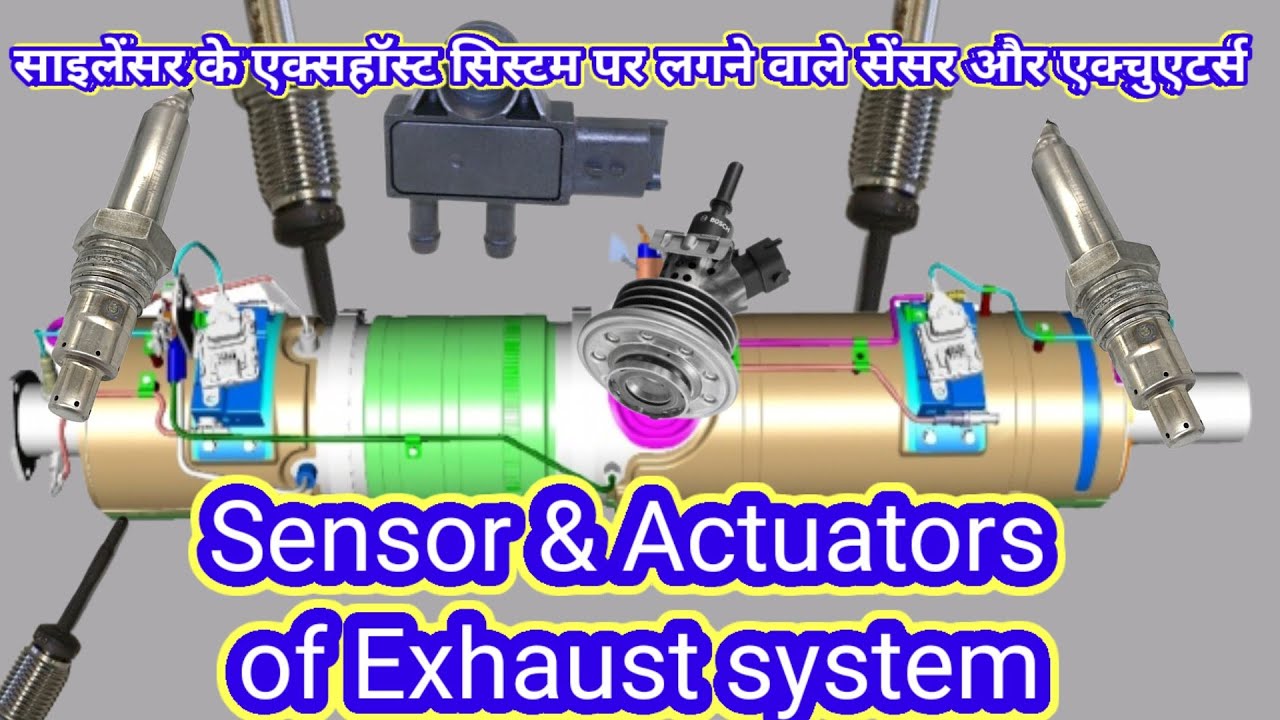 BS 6 Exhaust silencer system sensor and actuator YouTube