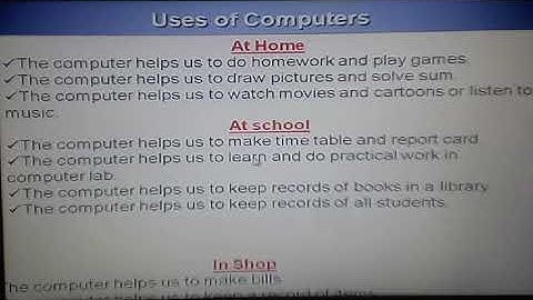 ICSE Class-2-Chap-2(Uses of Computes)