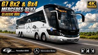 ETS2 1.60 | Realistic BUS Driving | G7 8x2 & 8x4 Mercedes-Benz Classic 1200 | POV 4K | #ets2 screenshot 1