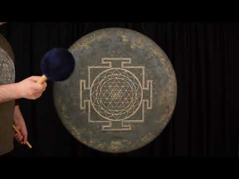 Receive a Sound Healing via 36" Sri Yantra Gong  - Gongs Unlimited