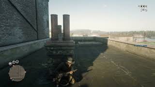 Red Dead Redemption 2: Double kill off of a planted dynamite on saint denis Rooftop