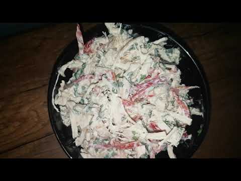 ქათმის სალათი წითელი ბულგარულით (  ქვემოთ ვტოვებ რეცეფტს )