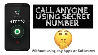 Call Anyone From Secret Number |No Software Or No Apps| |Free And Easy| screenshot 2