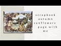 Scrapbook autumn single page with me