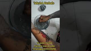 100% Herbal Hair Removal Wax Powder Herbals Live Demo