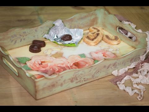 СКАЧАТЬ Винтажный поднос