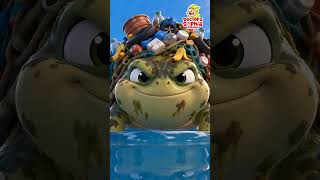 Monstruo de Basura del Océano | ¡No Tires Basura, Bebé! | Canciones Infantiles #shorts