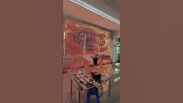 An LED screen that looks like a curtain.#whaley #ledscreen #ledfactory #leddisplay #ledwall