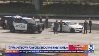 10 Freeway shut down after fatal police shooting