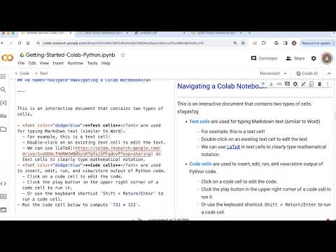 How to Interact and Edit Colab Notebooks