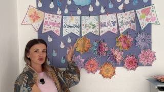 Spring Math Centers Ideas | April Showers Bring May Flowers Bulletin Board April Showers Bring May Flowers Craft Activity
