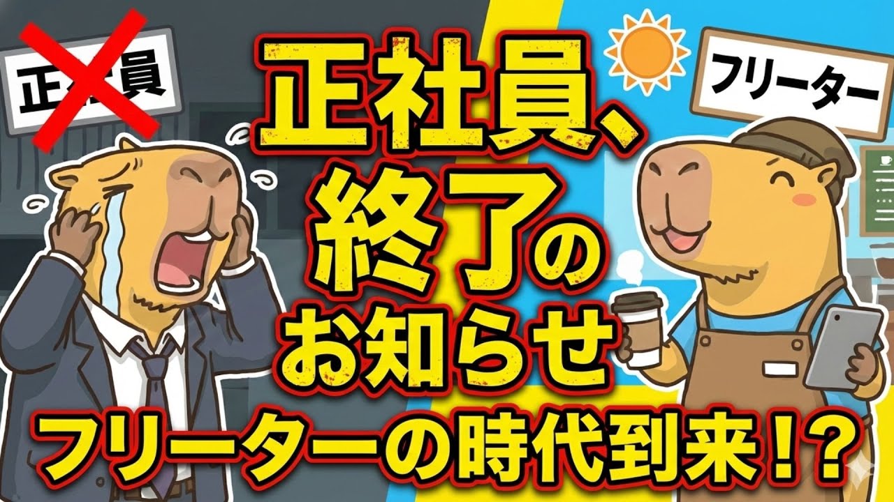 【悲報】若者の正社員離れが進んでる件。フリーターの時代到来！？