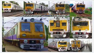 [10 in 1] EMU Local Trains | High Speed Local Trains | Kolkata Suburban Railways