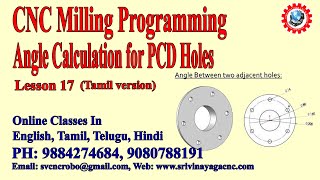 Cnc Pcd Hole Calculation Formula - Cnc Angle Calculation In Tamil - Angle Calculation Formula - Cnc