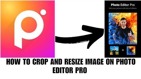 How to crop and resize image on photo editor pro