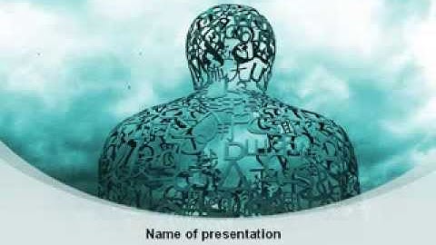 Human Science PowerPoint Template by PoweredTemplate.com